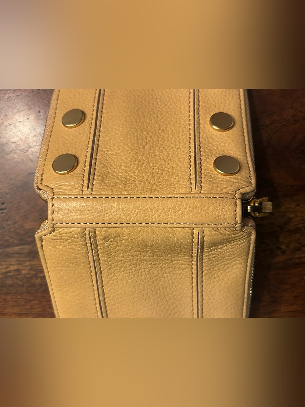 Hammitt Five North Wallet — Biscotti Tan & Gold Hardware — New Without Tags - Picture 9 of 11